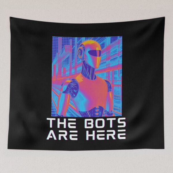 Item preview, humanoid robot art designed and sold by TEEJAMBOREE.