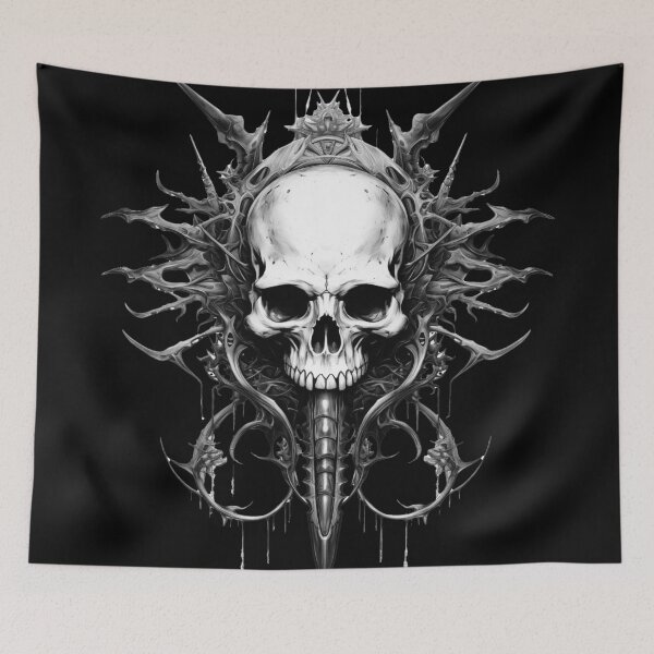 Item preview, Gothic Spiked Skull Emblem designed and sold by Lineer22.