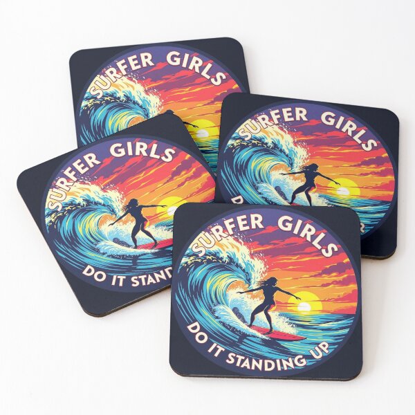 Item preview, Surfer Girls do it standing up designed and sold by JackFreestone.