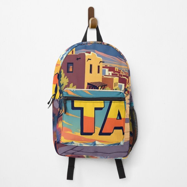 Item preview, Taos, New Mexico, USA: Vintage-Style Painterly Travel Poster designed and sold by LSVart.