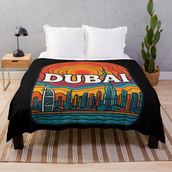 Item preview, Dubai United Arab Emirates Trippy Travel designed and sold by TomFrontierArt.