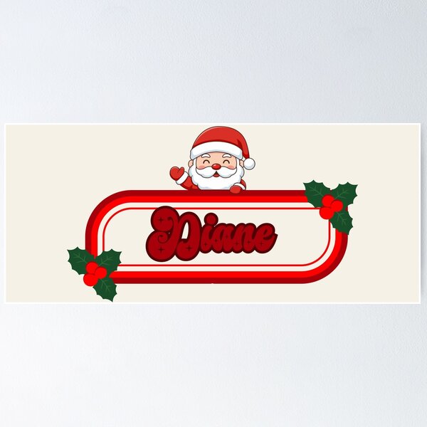 Item preview, Diane and Santa Claus designed and sold by ArtCraftLab.