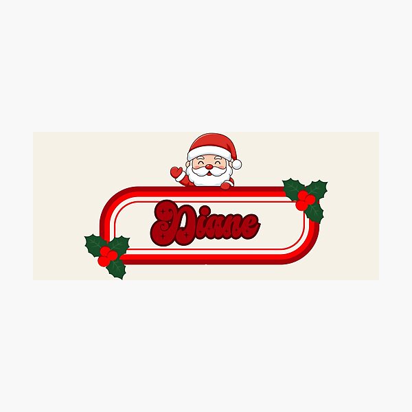 Item preview, Diane and Santa Claus designed and sold by ArtCraftLab.