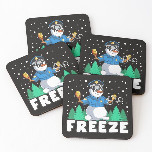 Item preview, Freeze Snowman Police Christmas Funnt Cop Policeman designed and sold by GreggRoss.