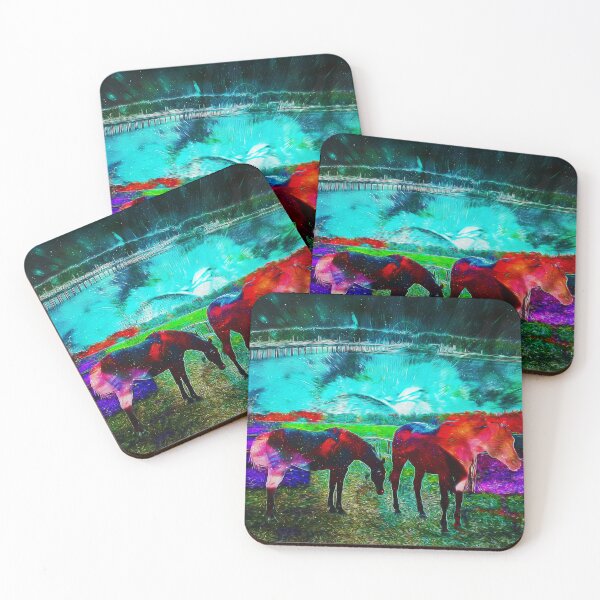 Item preview, Evening fire horses designed and sold by algirdasdesign.