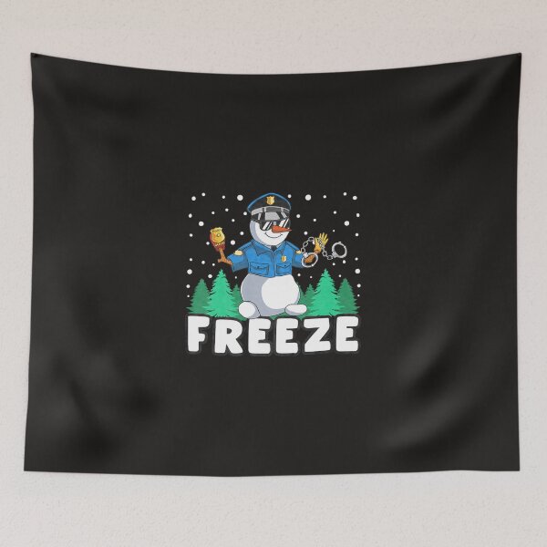 Item preview, Freeze Snowman Police Christmas Funnt Cop Policeman designed and sold by GreggRoss.