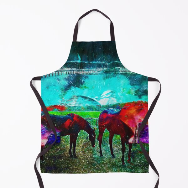 Item preview, Evening fire horses designed and sold by algirdasdesign.