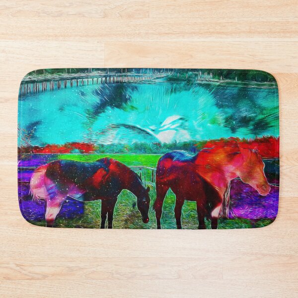 Item preview, Evening fire horses designed and sold by algirdasdesign.