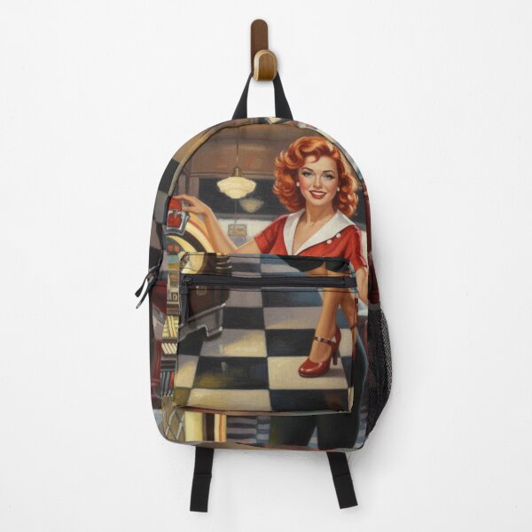 Item preview, Vintage Jukebox Pinup - 1950s Rock 'n' Roll Diner Babe Art designed and sold by Art's Diner.