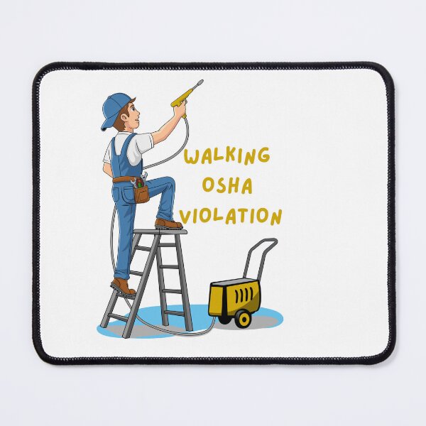Item preview, Walking OSHA Violation Yellow designed and sold by Breaking Barriers .
