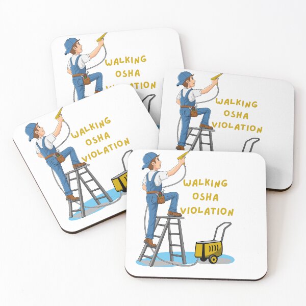 Item preview, Walking OSHA Violation Yellow  designed and sold by Breaking Barriers .