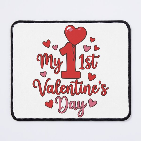 Item preview, First Valentine Day Red Heart Balloon Cute designed and sold by Lora Art.