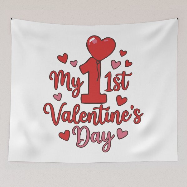 Item preview, First Valentine Day Red Heart Balloon Cute designed and sold by Lora Art.
