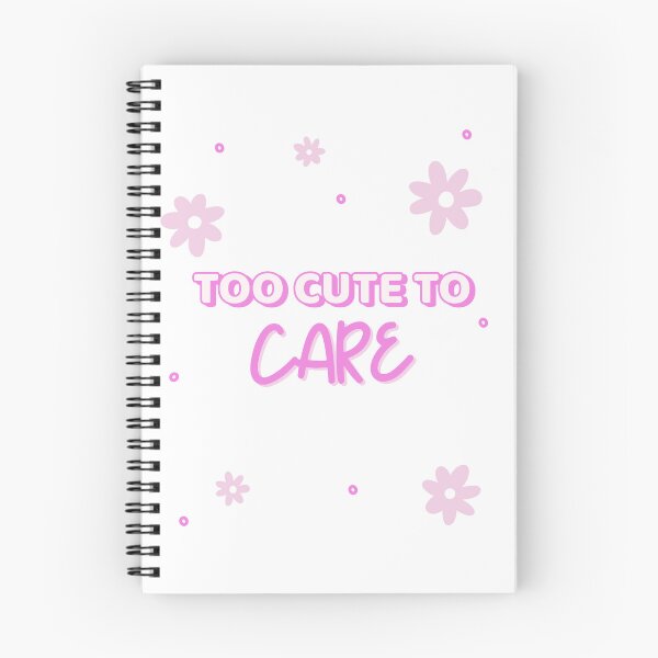 Item preview, Too Cute to Care Pink Aesthetic Girly Flowers Design designed and sold by FusionTeeDesign.
