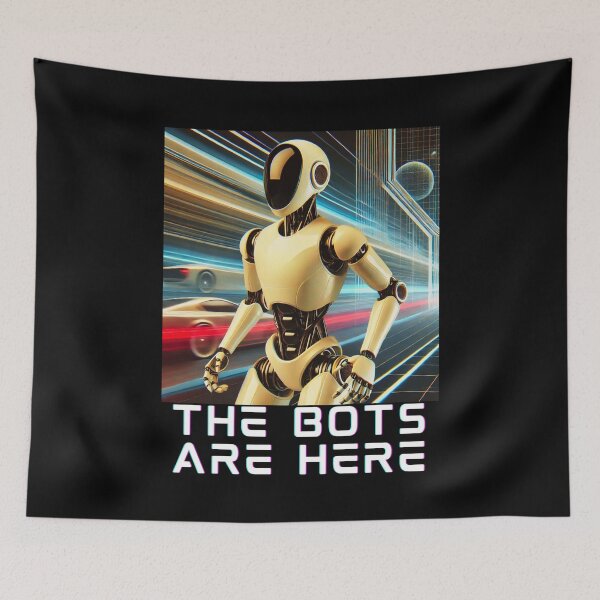 Item preview, humanoid robot art designed and sold by TEEJAMBOREE.