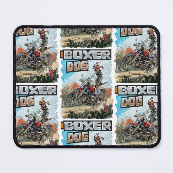 Item preview, BOXER DOG - Hand Drawn - Riding Through Spain's Sierra Nevada Mountains designed and sold by TRAVEL-ART-MOTO.