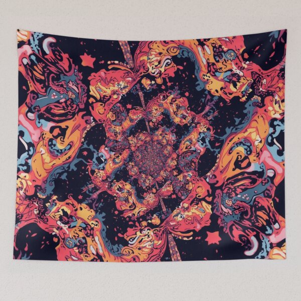 Item preview, Psychedelic Firestorm Fractal Burst designed and sold by Harmonic_Layers.
