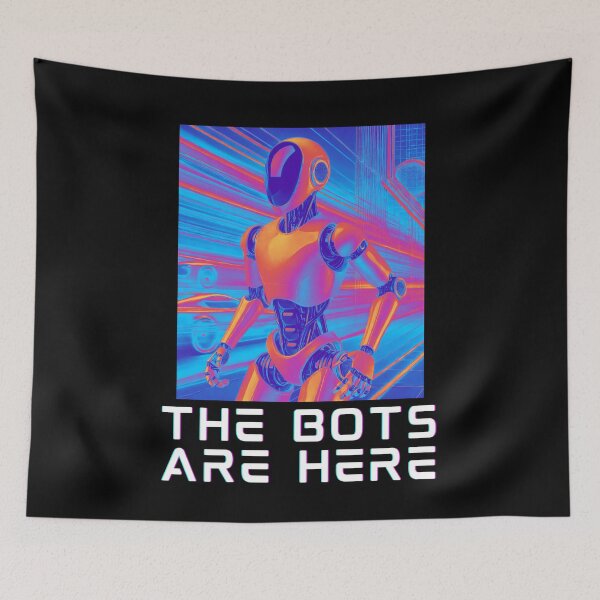 Item preview, humanoid robot art designed and sold by TEEJAMBOREE.