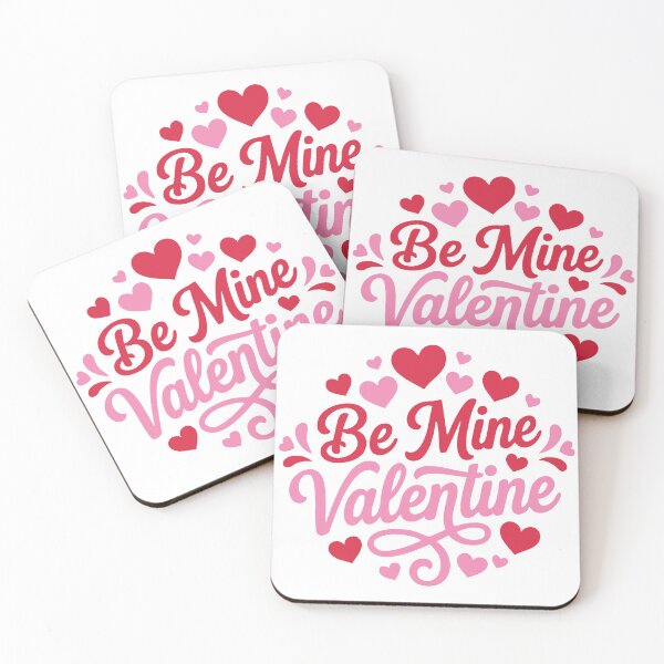 Item preview, Be Mine Valentine Pink Script Typography designed and sold by Lora Art.