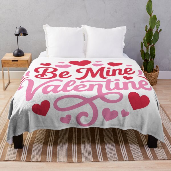Item preview, Be Mine Valentine Pink Script Typography designed and sold by Lora Art.