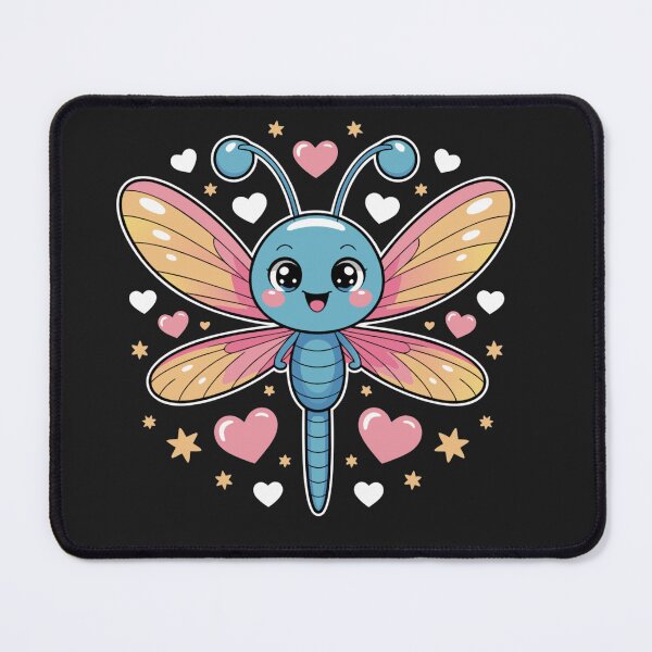 Item preview, Happy Dragonfly Cartoon – Cute Nature Character Art designed and sold by Royalsticker.