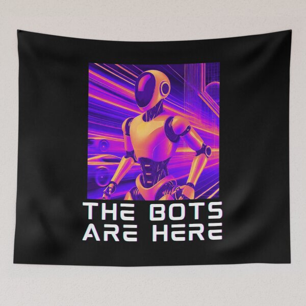 Item preview, humanoid robot art designed and sold by TEEJAMBOREE.