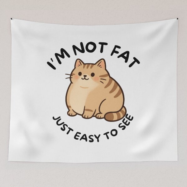 Item preview, I'm Not Fat Just Easy To See designed and sold by BeagleDesigns.