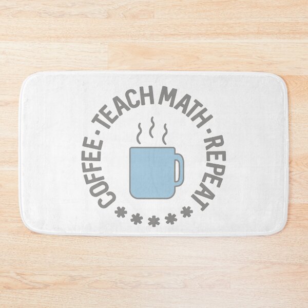 Item preview, Coffee Teach Math Repeat circle designed and sold by Think4Prints.