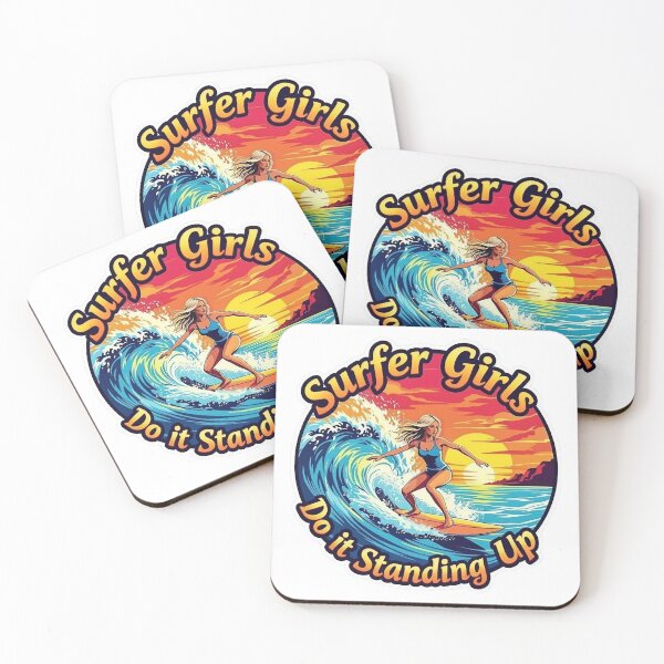 Item preview, Surfer Girls do it standing up designed and sold by JackFreestone.