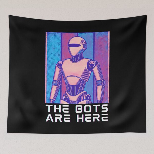 Item preview, humanoid robot art designed and sold by TEEJAMBOREE.