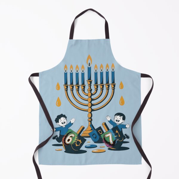 Item preview, Happy Hanukkah 67 Fun – Dreidel 67 Illustration. Cute Jewish Holiday Art designed and sold by Tomasz Siennicki.