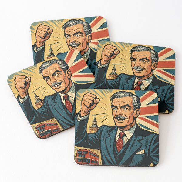 Item preview, Anthony Eden, leader | Comics style - Cartoon designed and sold by ComicsFactory.