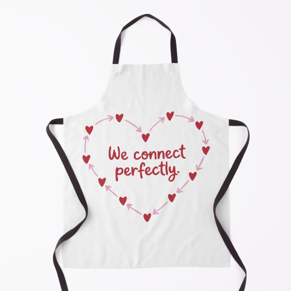 Item preview, We Connect Perfectly Heart Arrows Relationship designed and sold by Lora Art.