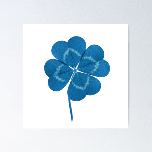 Aperçu de l'œuvre blue four leaf clover créée et vendue par Horror03.