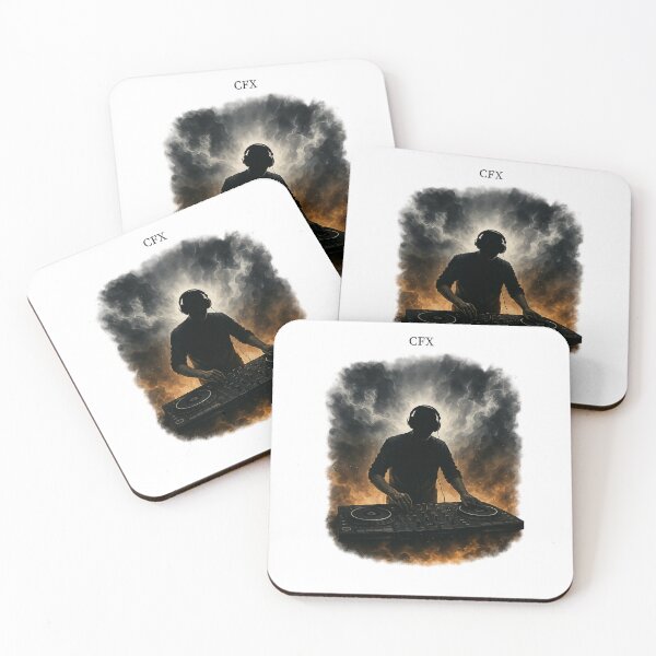 Item preview, DJ Energy Smoke Art – Music Performance Silhouette designed and sold by CaesarFraterX.