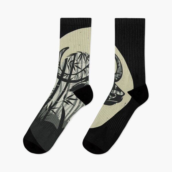 Item preview, Black and White Buffalo Bamboo Forest Double Exposure designed and sold by CANDO ART STORE.