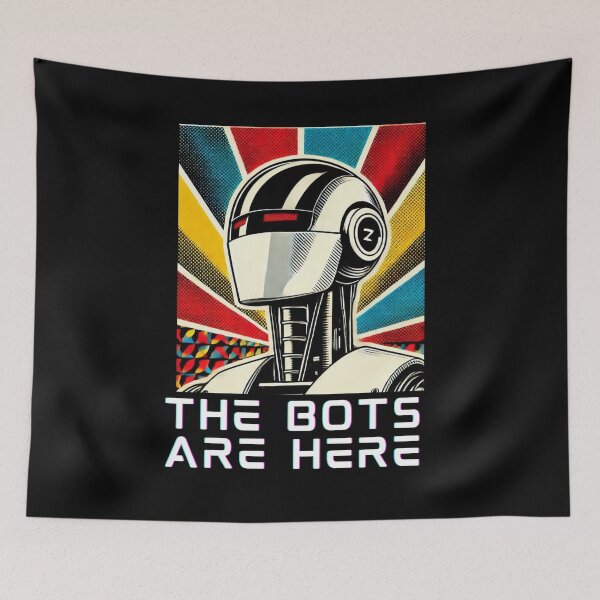 Item preview, humanoid robot art designed and sold by TEEJAMBOREE.