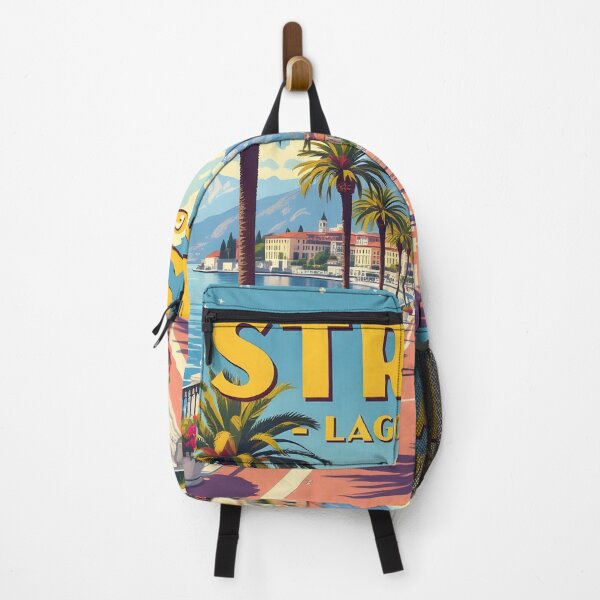 Item preview, Stresa, Lake Maggiore, Italy: Vintage-Style Painterly Travel Poster designed and sold by LSVart.