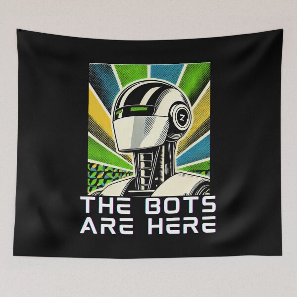 Item preview, humanoid robot art designed and sold by TEEJAMBOREE.