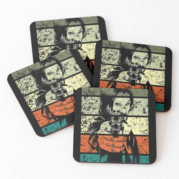 Item preview, John Wick The Movies Retro Pop Art Green-Tone Illustration designed and sold by JacobyJames.