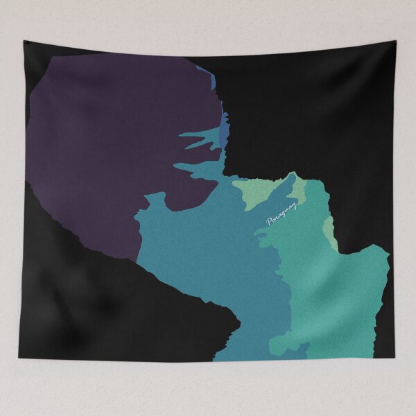 Item preview, Sketching Color Into the Earth - Paraguay designed and sold by AceMaps7.