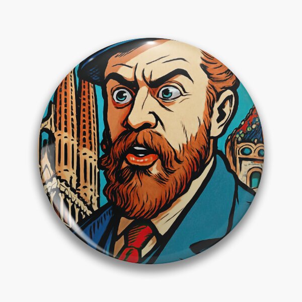 Item preview, Antoni Gaudí portrait | Comics style - Cartoon designed and sold by ComicsFactory.