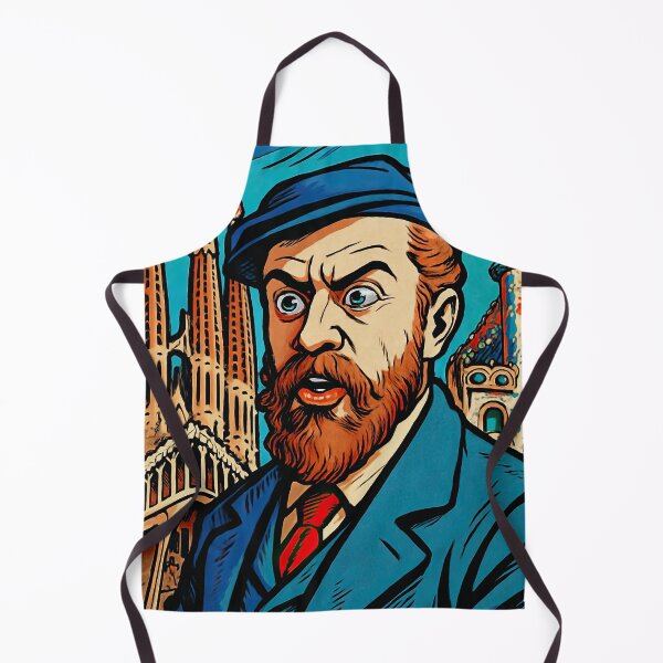 Item preview, Antoni Gaudí portrait | Comics style - Cartoon designed and sold by ComicsFactory.