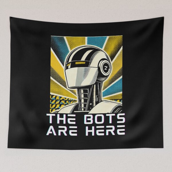 Item preview, humanoid robot art designed and sold by TEEJAMBOREE.