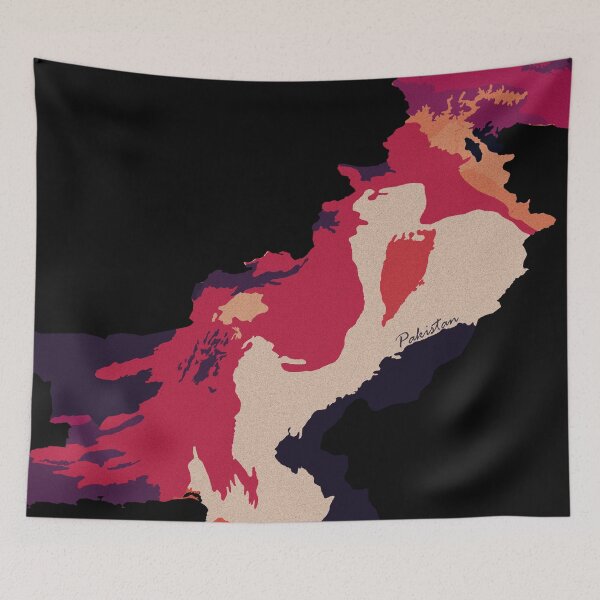 Item preview, Sketching Color Into the Earth - Pakistan designed and sold by AceMaps7.