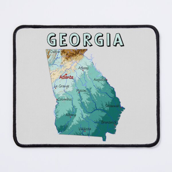 Item preview, The Peach State Topography Map T-Shirt - Georgia Pride designed and sold by mashmosh.
