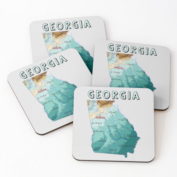 Item preview, The Peach State Topography Map T-Shirt - Georgia Pride designed and sold by mashmosh.