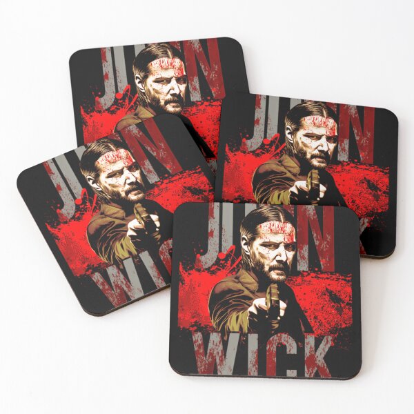 Item preview, John Wick The Movies Oversized Red Blood Splatter Poster Art designed and sold by WalSaue.
