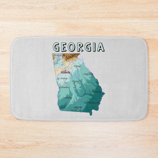Item preview, The Peach State Topography Map T-Shirt - Georgia Pride designed and sold by mashmosh.