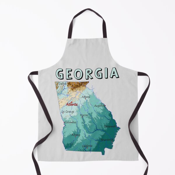 Item preview, The Peach State Topography Map T-Shirt - Georgia Pride designed and sold by mashmosh.